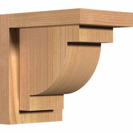 Ekena Millwork Alpine Smooth Corbel w/Backplate, Western Red Cedar, 5 1/2"W x 8"D x 8"H COR06X08X08ALP01SWR